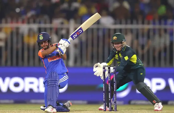 ICC Women's T20 World Cup 2024: India lost Australia women in a must-win game | Walking Wicket (Images_ ©BCCIWomen_X)