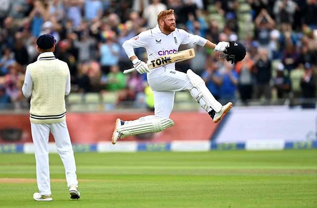 Eng vs Ind, 5th Test, Day 3, Top Performances_ Jonny Bairstow scores fifth Test century of 2022  _ Walking Wicket (©Getty Images )