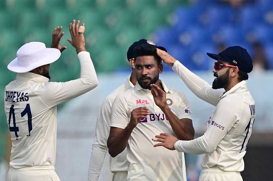 Bangladesh vs India, 1st Test, Day 2, Top Performances: Mohammed Siraj took 3-14 from 9 overs on Day 2 of Chattogram Test | Walking Wicket (Source_ ©ICC_Getty Images)