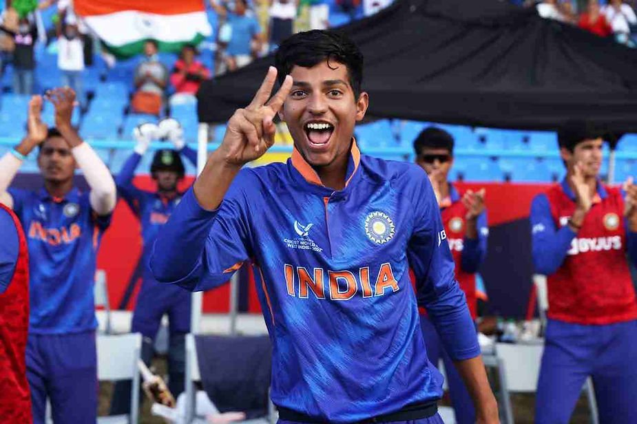 Six U-19 Uncapped Players who can draw big money at the IPL 2022 Mega Auction. India U19 skipper Yash Dhull scored 229 runs at 76.33. (Image_ ©ICC_Getty)