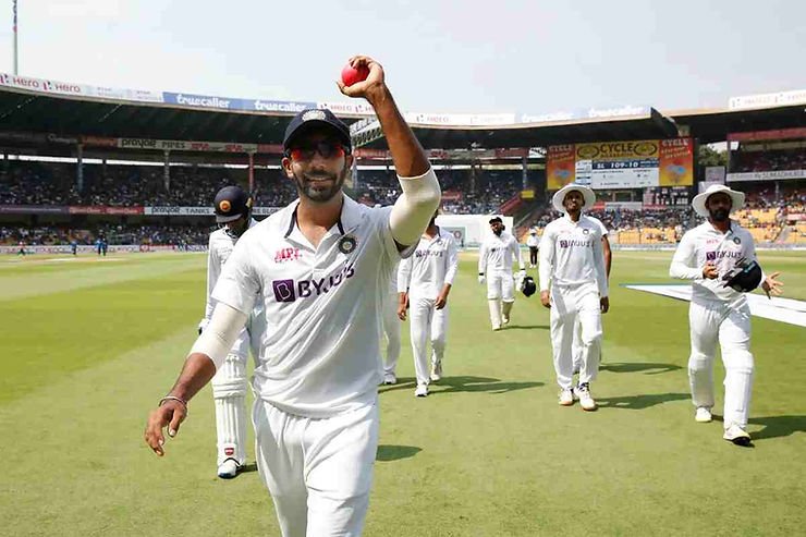 Ind vs SL, 2nd Test, Day 2_ Jasprit Bumrah takes his maiden five wicket haul at home. (Images ©BCCI_Twitter)