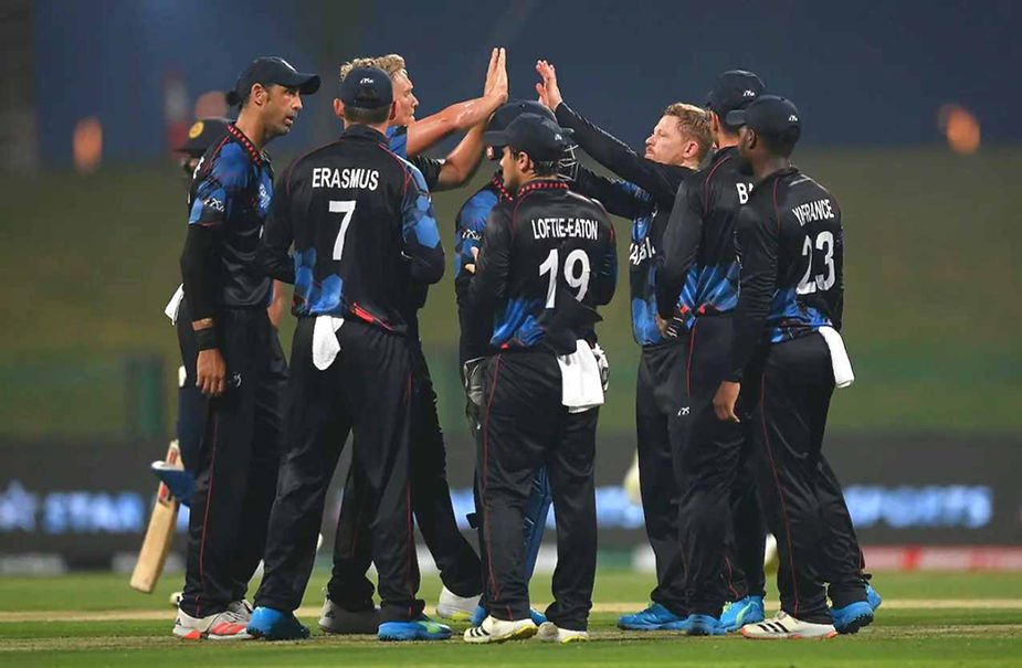 ICC Men's T20 World Cup 2022, Round one, Group A, Namibia vs Sri Lanka_ Bernard Scholtz took 2-18 against Sri Lanka; Namibia beat Sri Lanka _ Walking Wicket (Photo_ ©ICC via Getty)