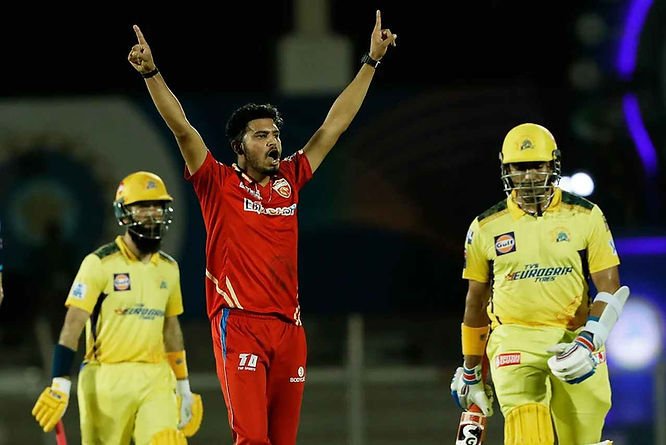 IPL 2022, PBKS vs CSK, Top Performances_ Vaibhav Arora debuts for Punjab Kings and takes 2-21 against CSK _ Walking Wicket (Images ©BCCI_IPL)