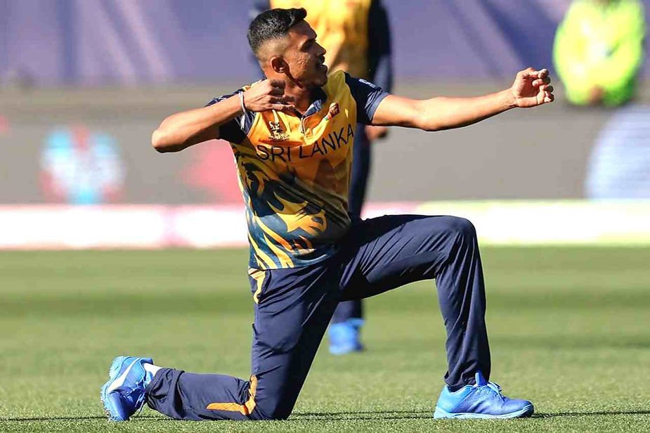 ICC Men's T20 World Cup 2022, Round 1, Group A, Sri Lanka v Netherlands_ Maheesh Theekshana took 2-32 against Netherlands; Sri Lanka beat NetherlandsWalking Wicket (Photo_ ©AFP_Getty)