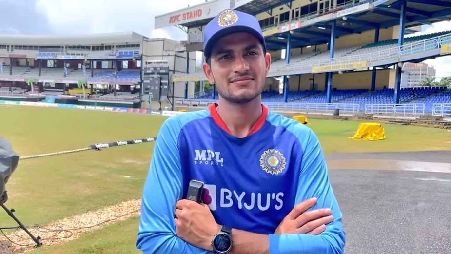 India tour of West Indies 2022_ Shubman Gill talking during an interview in West Indies _ Walking Wicket (Images ©BCCI_Twitter)