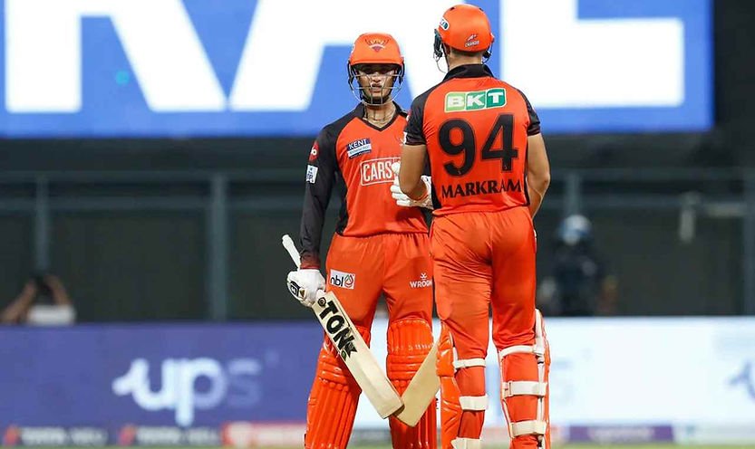 IPL 2022, GT vs SRH, Top Performances_ Abhishek Sharma, Aiden Markram put 96 runs partnership for 3rd wicket against Gujarat Titans _ GT move to top _ Walking Wicket (Images ©BCCI_IPL)