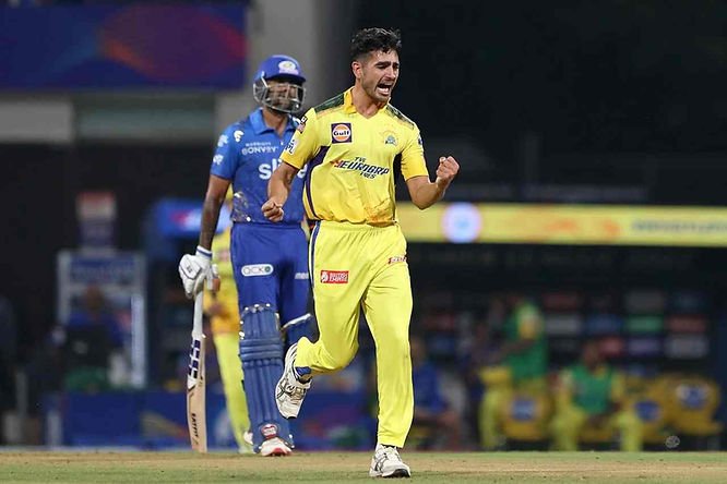 IPL 2022, CSK vs MI, Top Performances_ Mukesh Choudhary gets player of the match for his 3-19 against Mumbai Indians _ Walking Wicket (Images ©BCCI_IPL)
