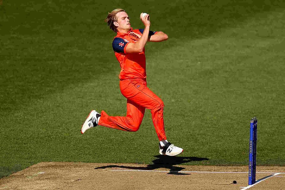 ICC Men's T20 World Cup 2022, Round 1, Group A, Namibia v Netherlands_ Bas de Leede's all-round show (30, 2-18) takes Netherlands home; Netherlands beat Namibia _ Walking Wicket (Photo_ ©ICC/Getty)