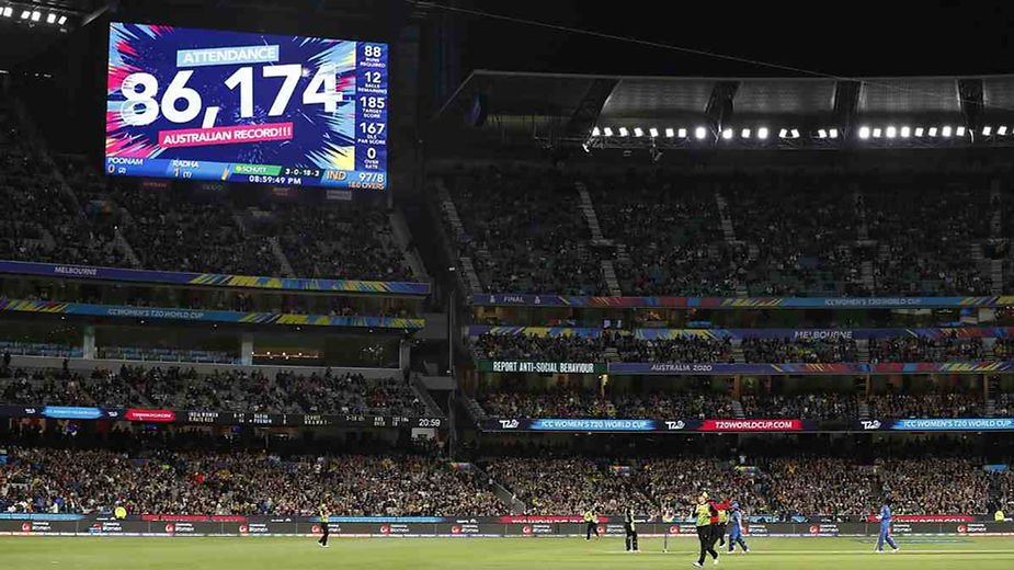 AT MCG, 86,174 people showed up to watch Australia vs India in the final of the Women's T20 World Cup 2021 (Source: ©Getty Images)