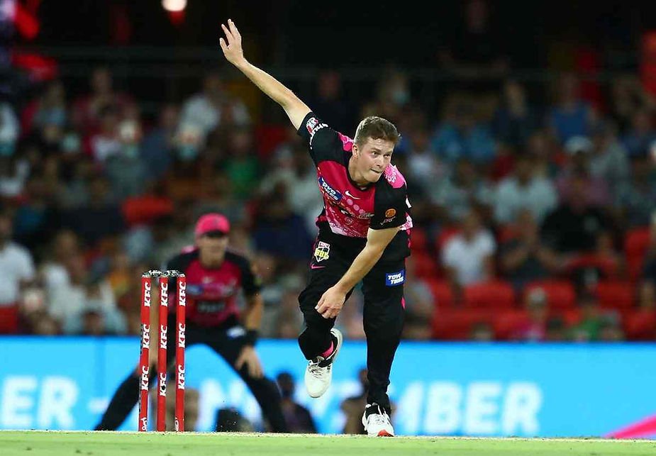 IPL 2022 Mega-Auction: Top 5 Rookie Overseas players likely to create ripples at the auction. Hayden Kerr, Australian all-rounder was the second-highest wicket-taker in BBL 2021 (©GettyImages)