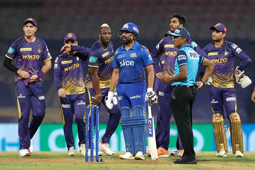 IPL 2022, MI vs KKR, Top Performances_ Rohit Sharma gets out to the controversial decision by third umpire against KKR  _ Walking Wicket (Images ©BCCI_IPL)