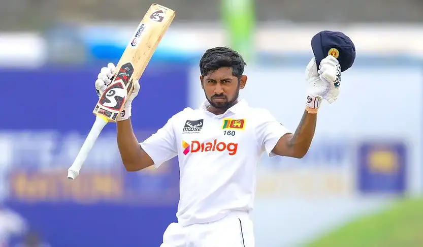 Sri Lanka batter Kamindu Mendis joins Don Bradman in fastest 1000 Test runs club _ Walking Wicket (Images_ ©Twitter_X)