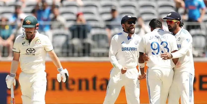 AUS vs IND, 1st Test, Day 4: India beat Australia by a margin of 295 runs in Perth Walking Wicket (Images_ ©BCCI_X)