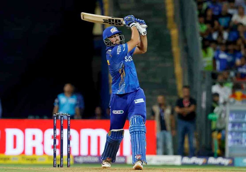 IPL 2023, MI vs RR, Top Performances_ Tim David's game changing 14-ball 45 helps Mumbai beat RR _ Walking wicket (Images_ ©IPL_Twitter)