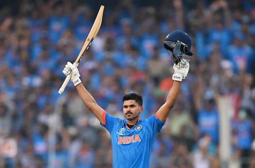 CWC 2023_ Shreyas Iyer has scored 526 runs in ODI World Cup 2023 _ Walking Wicket (Photo_ ©ICC_Twitter)