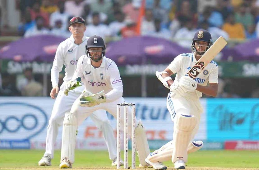 India vs England, 2nd Test, Day 1_ Yashasvi Jaiswal remained unbeaten on 179 on Day 1 _ Walking Wicket (Images_ ©BCCI_Twitter)